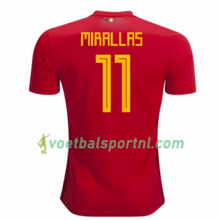 België Mirallas 11 Thuis Shirt WK voetbal 2018